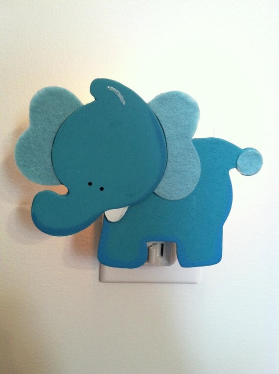 Items similar to Elephant Night Light Baby Gift Baby Item Baby