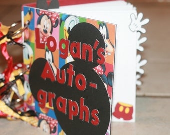 Customized and Personalized Disney Autograph Books Handmade