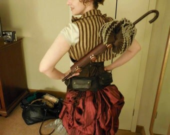 Steampunk Parasol Holder Back Sheath LARP