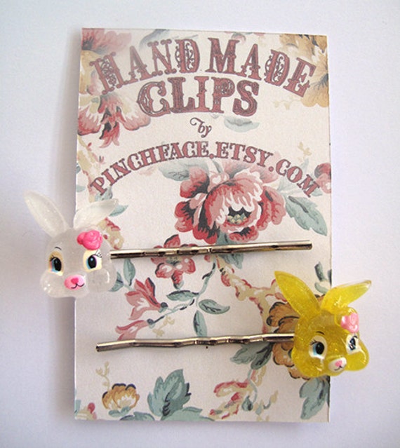 Hår lysbilder satt av to retro bunnies