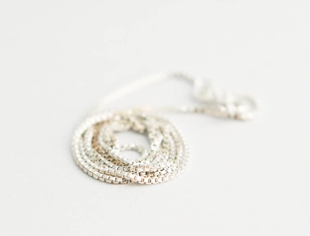 silver box chain 20 inch