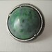 Nephrite Ring in Oxidized Sterling Silver. Earth Ring. Gemstone Ring.