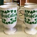 4 Irish Coffee Mugs, Japan, Porcelain, Gold Trim, Baileys & Coffee Mugs, Saint Patrick Day, St. Patty's Day