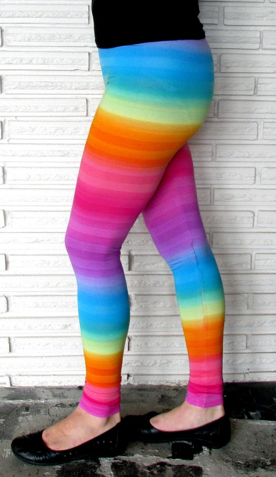 black pants with rainbow stripe