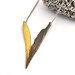SALE Textured Brass Necklace with Sterling Silver Chain: "Torn", One of a kind art jewelry