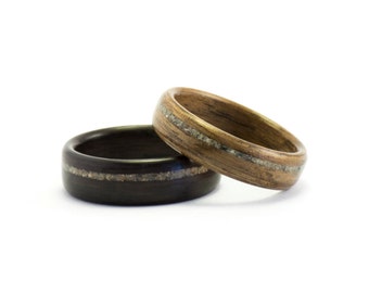 wood wedding rings wood rings for men or women wooden wedding band set walnut wood ring ebony wood ring concrete ring bentwood rings - Wood Wedding Rings For Men wood wedding rings wood rings for men or women wooden wedding band set walnut wood ring ebony wood ring concrete ring bentwood rings - Wood Wedding Rings For Men