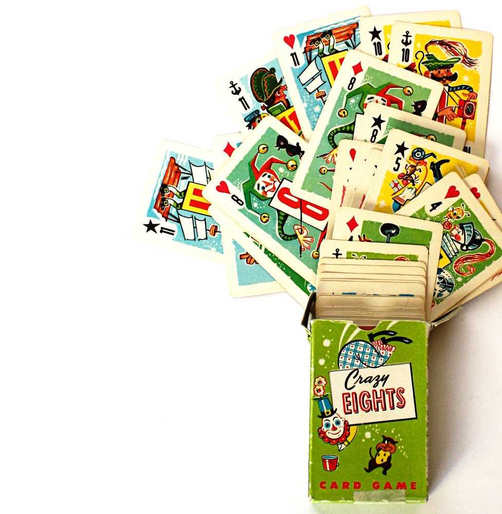 1951 Crazy Eights Card Game From Whitman Publishing Company