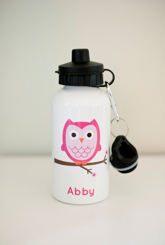 Owl Personalized Water Bottle-Aluminum Il_570xn