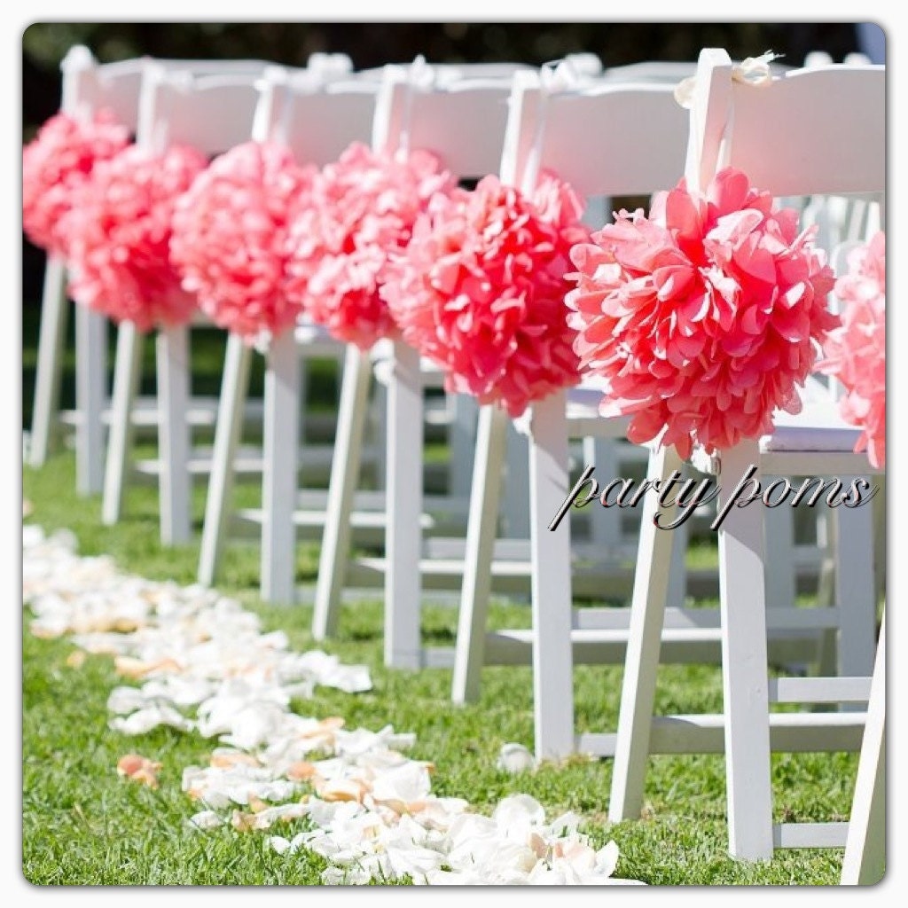 Wedding Ceremony Decoration Aisle Decor 9 inch tissue