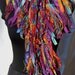 Kaleidoscope Multi Color Jewel Tones Handmade Crochet Scarf