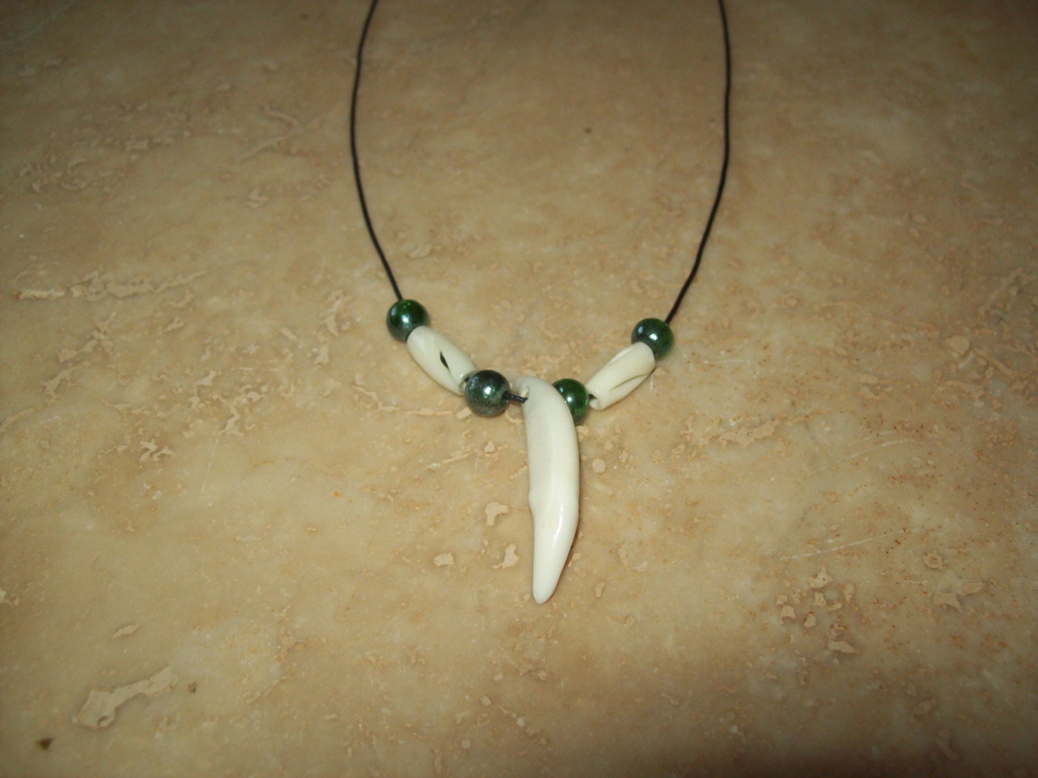 Native American Made Coyote tooth necklace