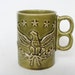 Vintage Green Eagle with Stars Coffee Mug
