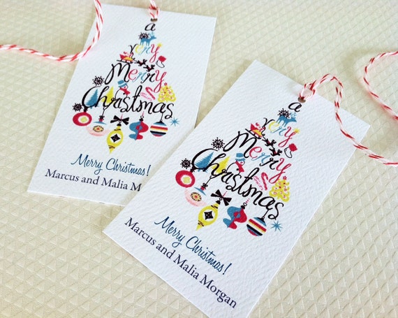 Christmas Gift Tags Personalized Holiday Tags Gift Tags Set