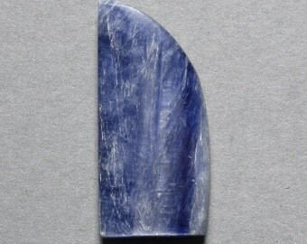blue KYANITE cabochon freeform 14X31mm designer cab