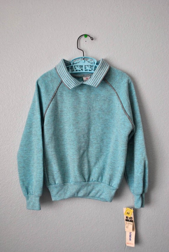 Items similar to vintage toddler girl mint sweatshirt on Etsy