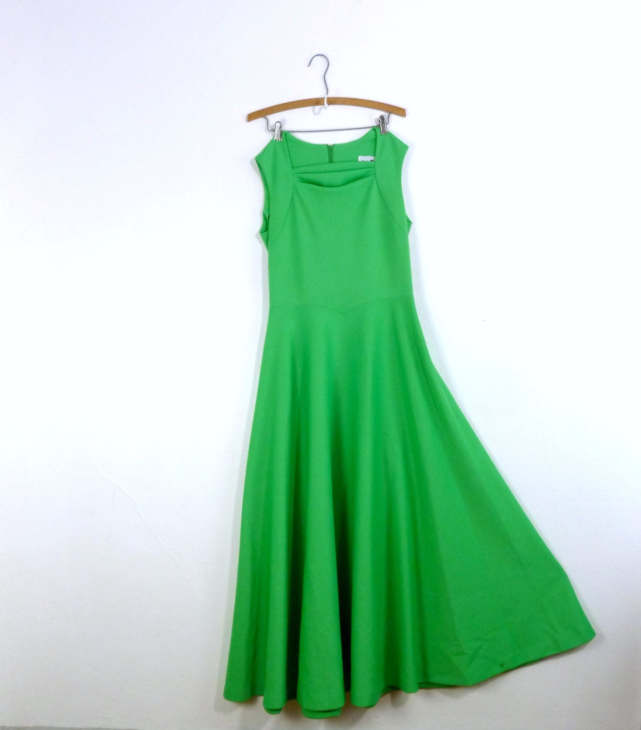 long sleeve kelly green maxi dresses for women
