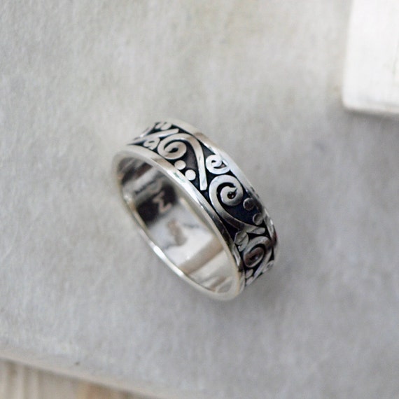 boho wedding band