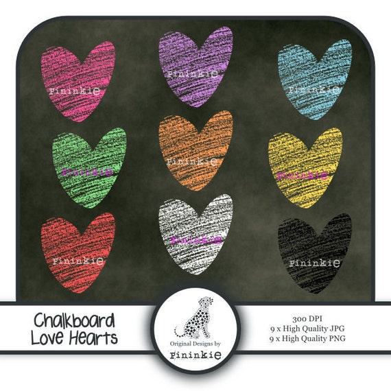 free chalkboard heart clipart - photo #16