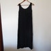 sheer black tank maxi dress long coverup sleeveless maxi dress 70s boho S M
