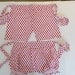 Set of 2 Vintage Red and White Polka Dotted Aprons. His and Hers Underwear. Valentines Day and Beyond. Retro Rockabilly Unused New Old Stock