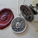 Tree of Life Wax Seal Necklace - antique wax seal charm jewelry with crest by RQP Studio