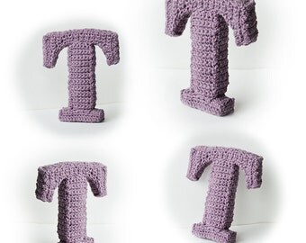Letter J Crochet Pattern 3D Alphabet crochet pattern 3d