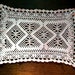 Vintage Doily Hand Crocheted Lace 12.5 X 9