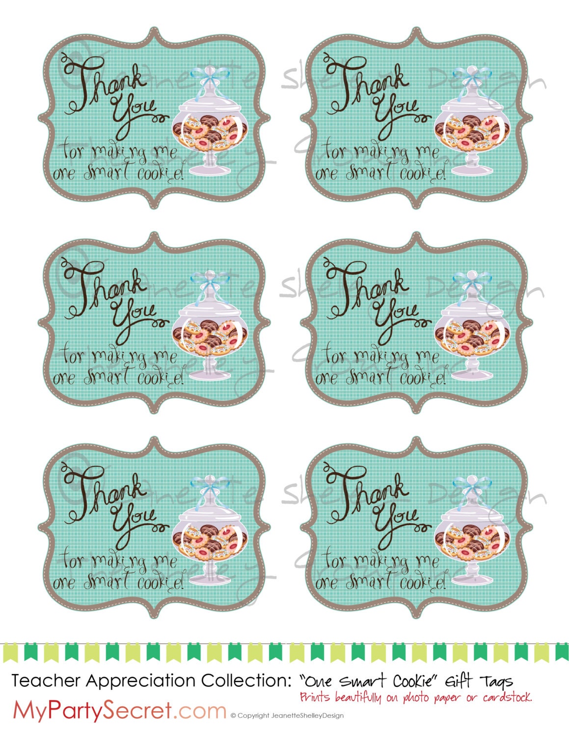 diy printable teacher appreciation one smart