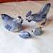 Miniature Chicken Family, Ceramic Chickens, Doll House Farm Birds