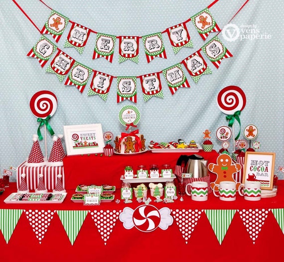 Christmas Sweet Shoppe Holiday Party DIY PRINTABLE