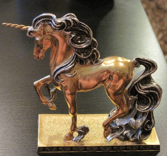 franklin mint unicorn figurines