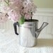 Vintage Tin Coffee Pot/Re-Purposed Vase/Pitcher - Made in Italy/Cottage Style