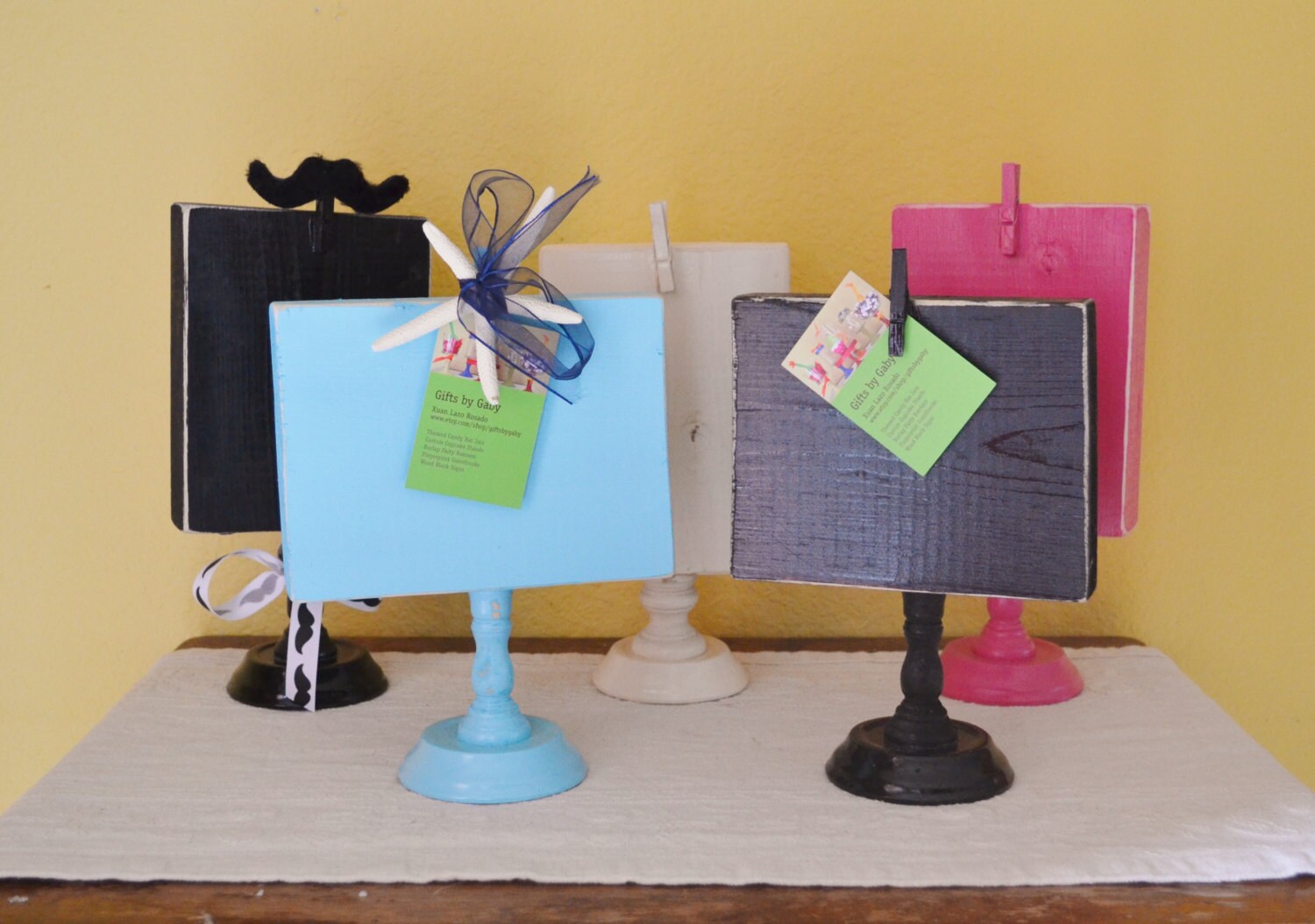 Custom Wood Photo Block Clipboard Picture Frame