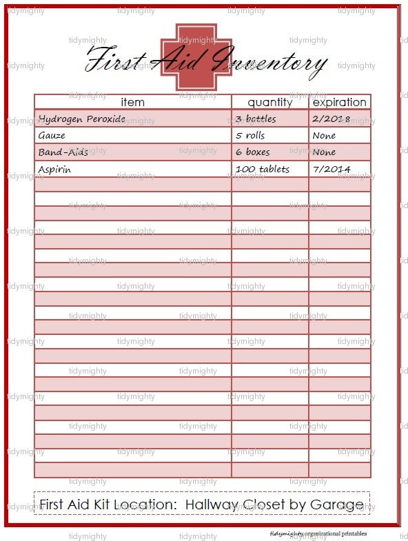 ev3 kit inventory sheet template