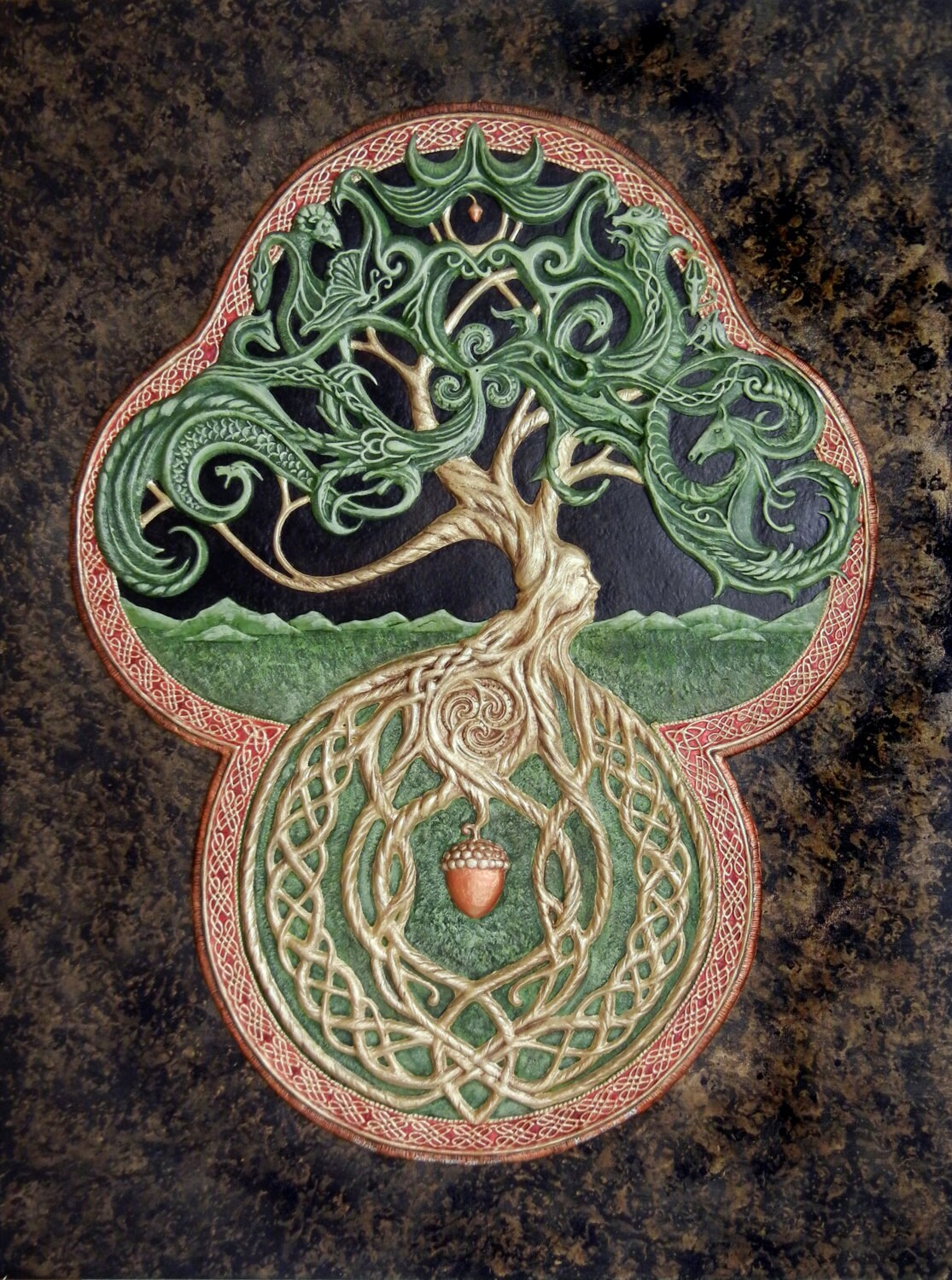 The Celtic Tree of Life Cast Paper Large Tree by Castpaper