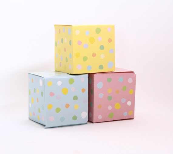 Pastel Polka Dot Wedding Confetti Favors, Pastel Party Favors, Pastel