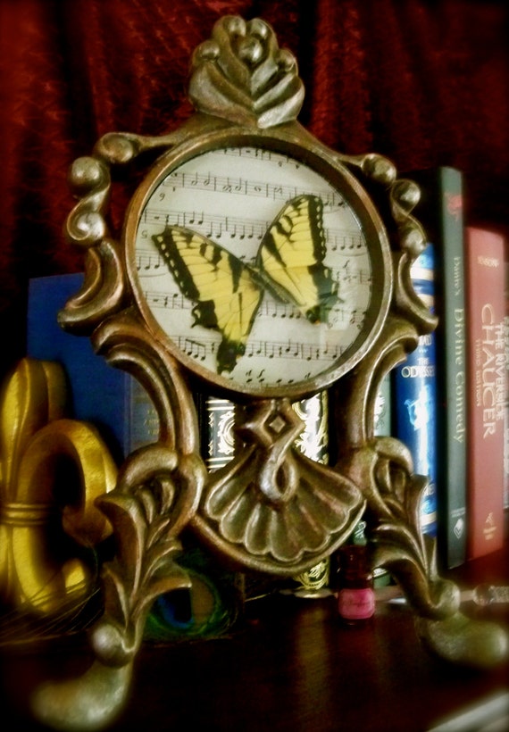 Sing to me of Wings- Steampunk Butterfly Frame
