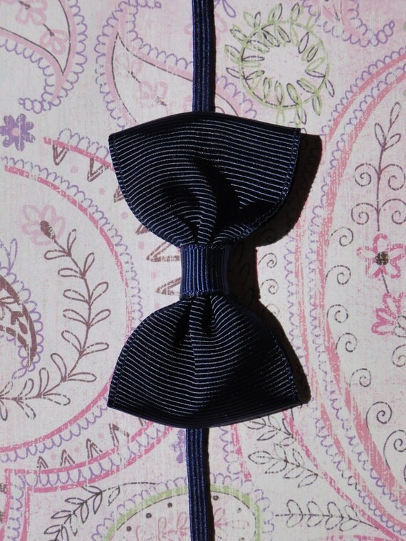 Navy Blue Bow Headbands Newborn Headband Newborn Headbands