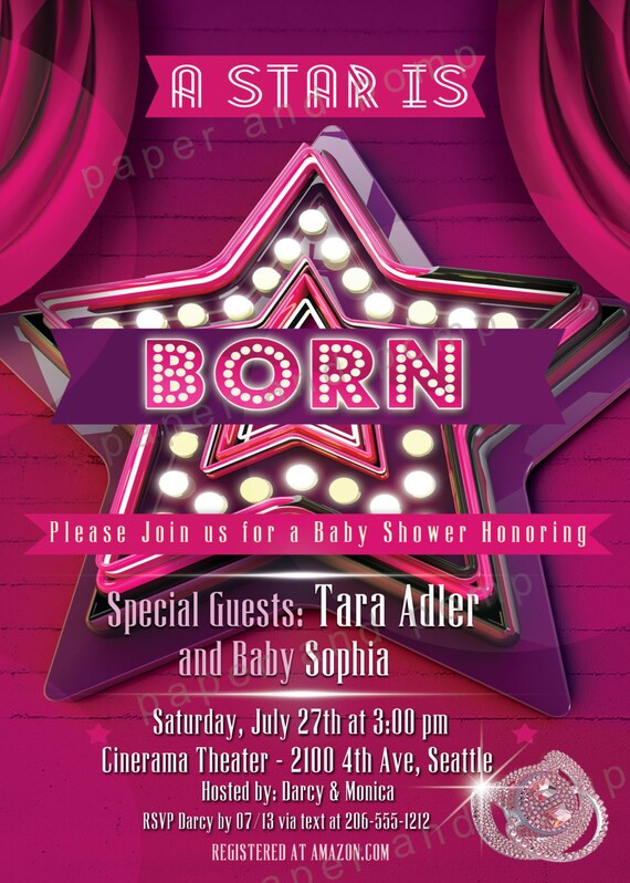 A Star Is Born Baby Shower Invitations 10