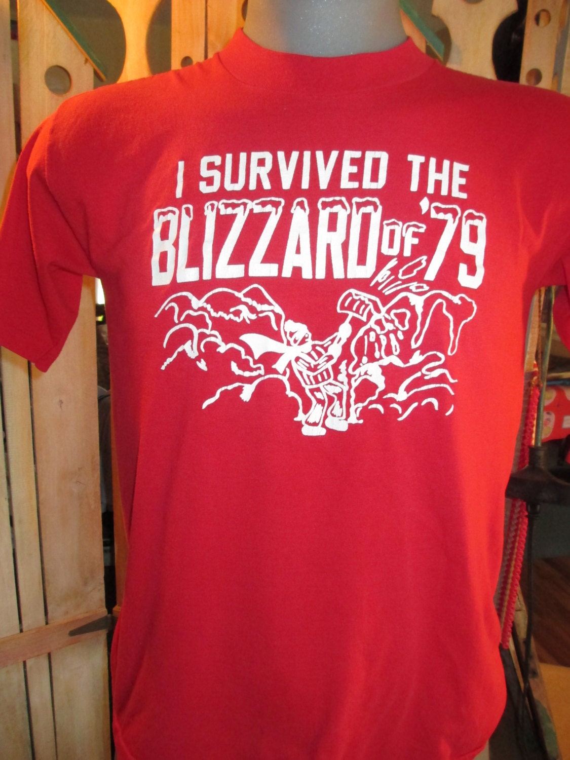 I Survived the Blizzard of '79 t shirt....Vintage