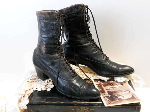 antique victorian lace up boots