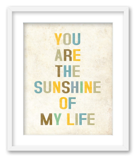 you are a sunshine of my life