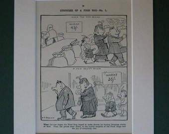 Original 1914 Satirical Matted Print - Political Satire - Propaganda ...