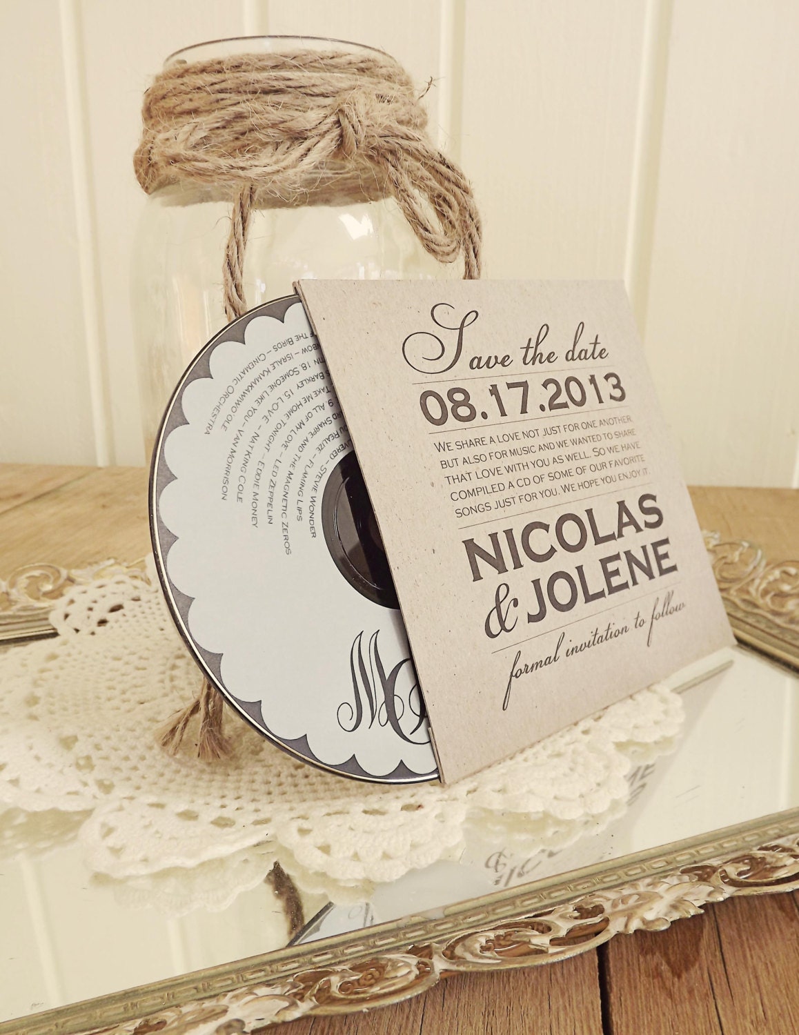 Custom Kraft CD Sleeves Front & Back Printing Save The