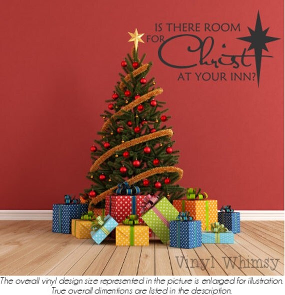 Vinyl Wall Art Christmas Holiday Quote Is There Room For