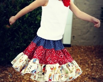 Ava twirl skirt - pdf tutorial - ebook - 12m - 12y