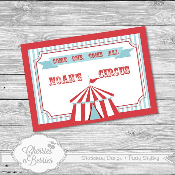 Circus Printable Welcome Sign Il_570xn