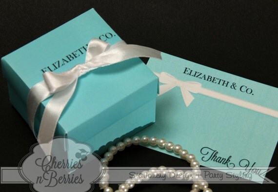 Tiffany Inspired Bridal Shower - Printable Favor Boxes Il_570xn
