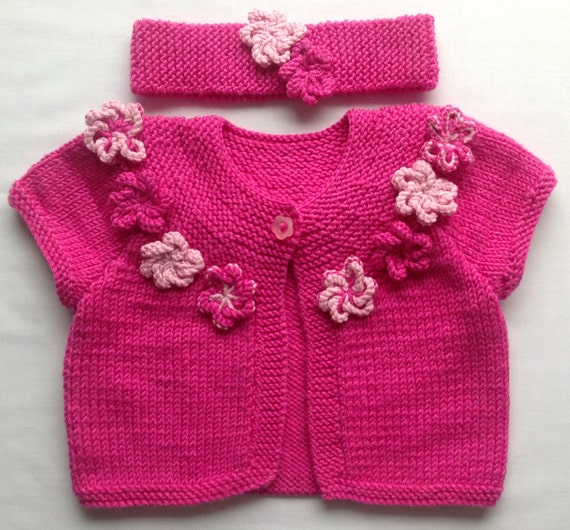 Pink Baby Sweater Toddler Cardigan Girls Sweater Matching