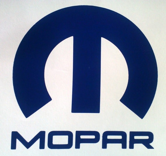 Items similar to MOPAR Decal Vintage Style Logo Large Vinyl Decal for ...